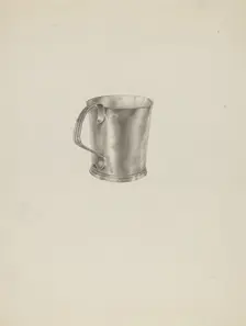 Silver Mug, c. 1938. Creator: Palmyra Pimentel