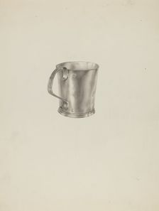 Silver Mug, c. 1938. Creator: Palmyra Pimentel