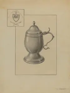 Silver Mug, c. 1939. Creator: Leo Drozdoff