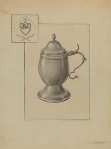 Silver Mug, c. 1939. Creator: Leo Drozdoff