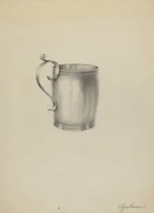 Silver Mug, c. 1986. Creator: Holger Hansen