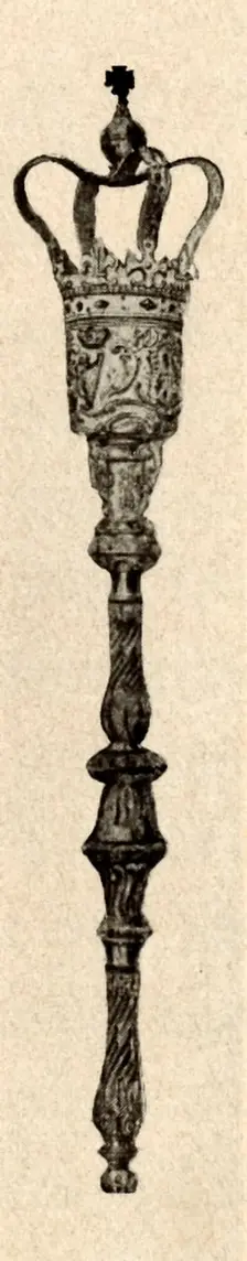 Silver mace used in the Virginia House of Burgesses c1640-1770, (1937). Creator: Unknown