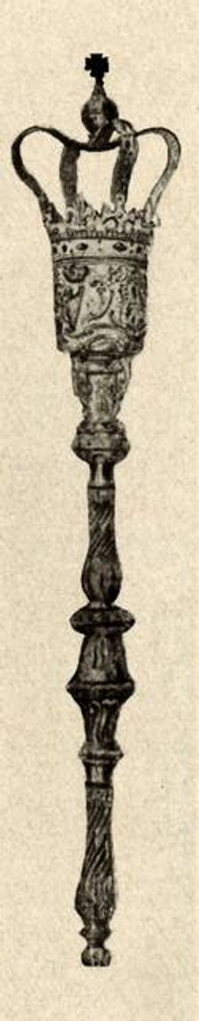 Silver mace used in the Virginia House of Burgesses c1640-1770, (1937). Creator: Unknown