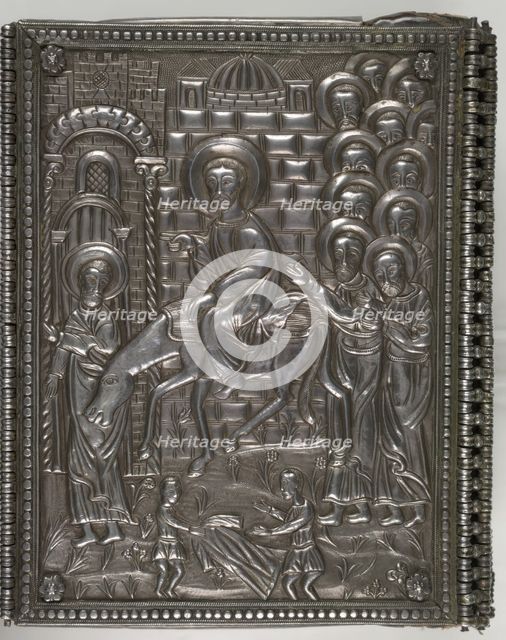 Silver manuscript cover of The Four Gospels, 1755-1756. Creator: Unknown.