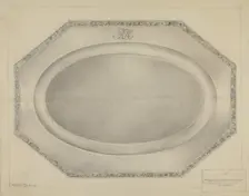 Silver Meat Platter, c. 1936. Creator: Hester Duany