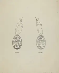 Silver Momento, c. 1940. Creator: Lawrence Flynn