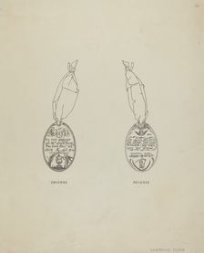 Silver Momento, c. 1940. Creator: Lawrence Flynn