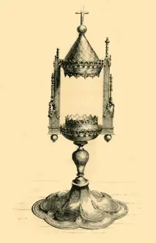 Silver monstrance or reliquary, 15th century, (1881). Creator: S Thomas