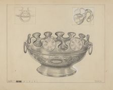 Silver Monteith Bowl, 1935/1942. Creator: Edgar L. Pearce