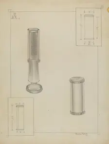 Silver Nutmeg Grater, c. 1936. Creator: Michael Fenga