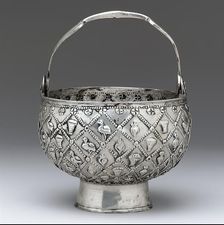 Silver Bucket, Byzantine, 600s. Creator: Unknown