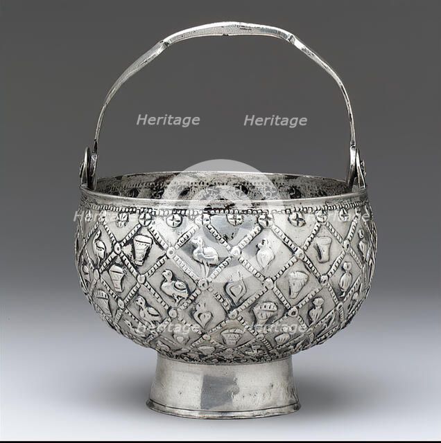 Silver Bucket, Byzantine, 600s. Creator: Unknown.