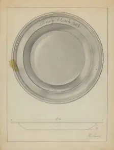 Silver Baptismal Basin, 1935/1942. Creator: Horace Reina