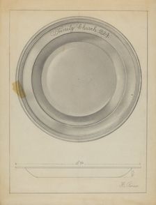 Silver Baptismal Basin, 1935/1942. Creator: Horace Reina