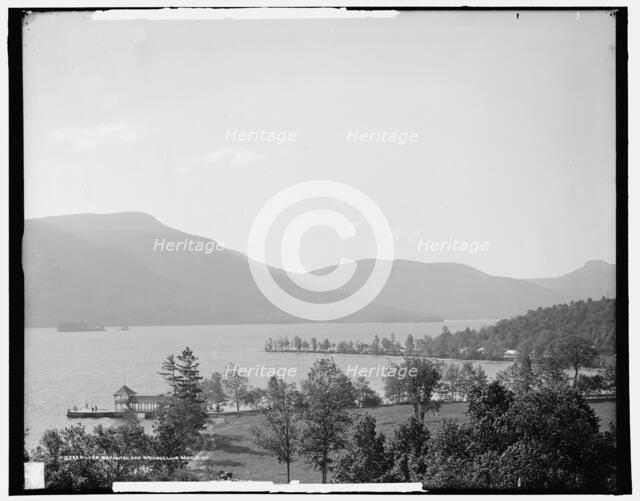Silver Bay Hotel and grounds, Lake George, N.Y., c1906. Creator: Unknown.