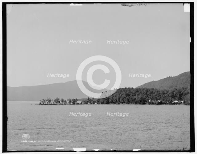 Silver Bay Hotel and grounds, Lake George, N.Y., c1906. Creator: Unknown.