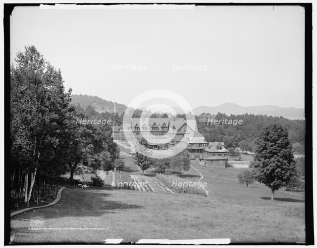Silver Bay Hotel and grounds, Lake George, N.Y., c1906. Creator: Unknown.