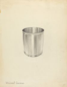 Silver Beaker, 1935/1942. Creator: Vincent Carano