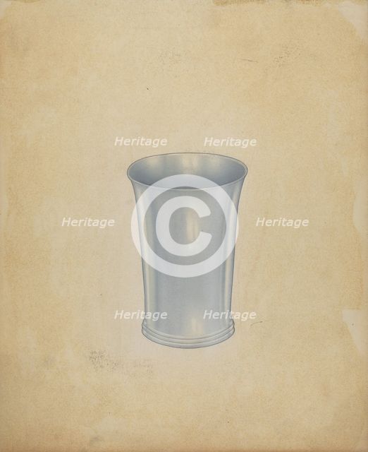 Silver Beaker, 1935/1942. Creator: Harry Goodman.