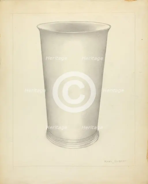 Silver Beaker, 1935/1942. Creator: Karl Joubert.