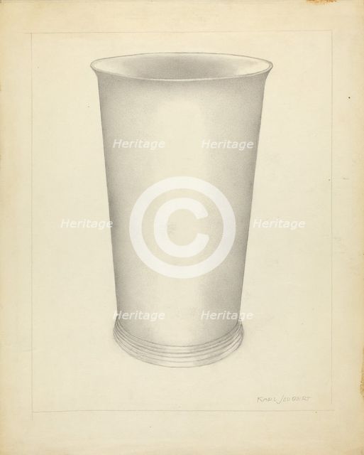 Silver Beaker, 1935/1942. Creator: Karl Joubert.
