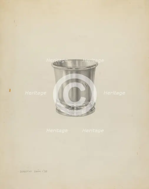 Silver Beaker, 1938. Creator: Dorothy Dwin.