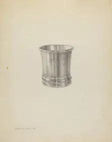Silver Beaker, 1938. Creator: Dorothy Dwin