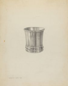 Silver Beaker, 1938. Creator: Dorothy Dwin