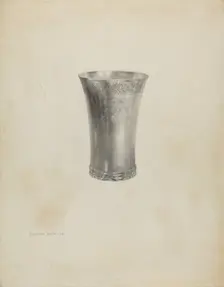 Silver Beaker, 1938. Creator: Dorothy Dwin