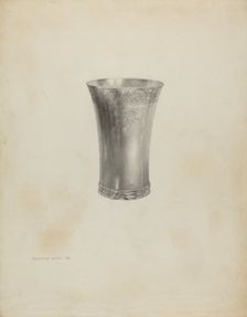 Silver Beaker, 1938. Creator: Dorothy Dwin