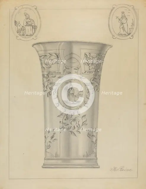 Silver Beaker, c. 1936. Creator: Horace Reina.
