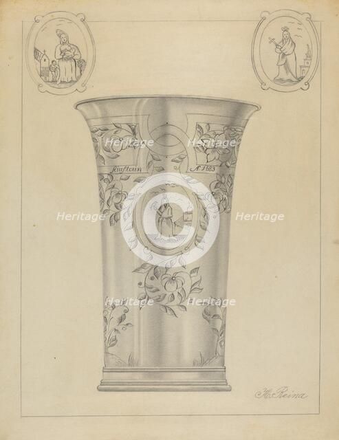 Silver Beaker, c. 1936. Creator: Horace Reina.