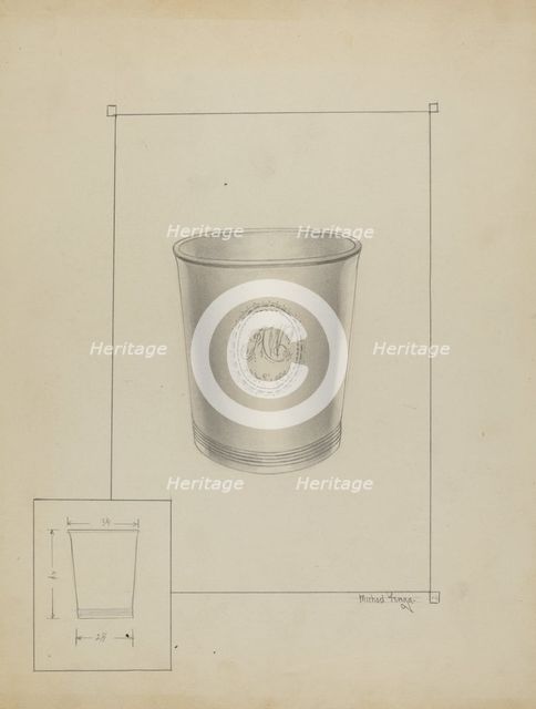 Silver Beaker, c. 1936. Creator: Michael Fenga.