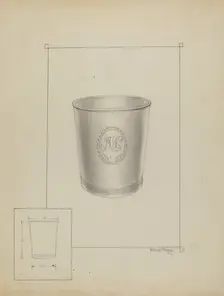 Silver Beaker, c. 1936. Creator: Michael Fenga