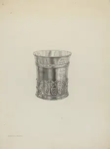 Silver Beaker, c. 1938. Creator: Dorothy Dwin