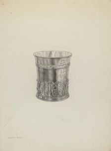 Silver Beaker, c. 1938. Creator: Dorothy Dwin