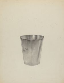 Silver Beaker, c. 1938. Creator: Helen Blumenstiel