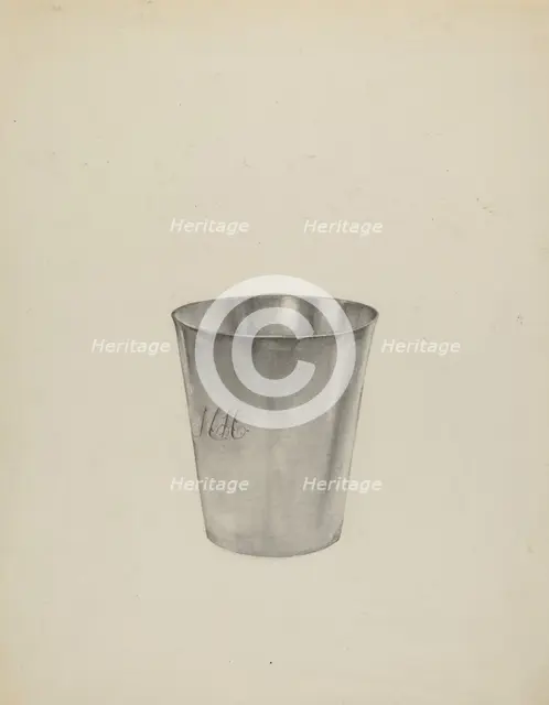 Silver Beaker, c. 1938. Creator: Helen Blumenstiel.