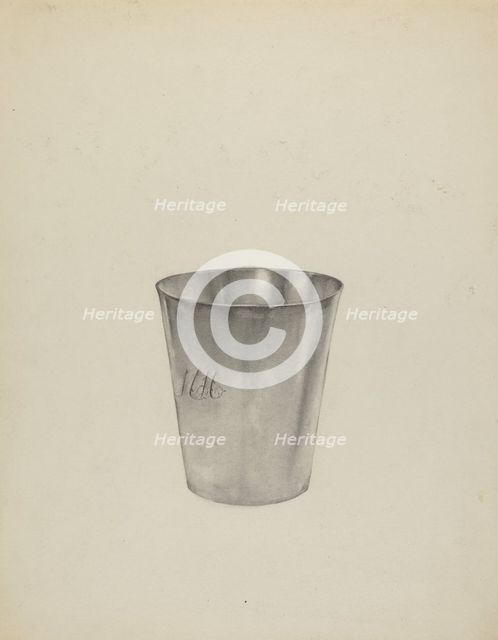Silver Beaker, c. 1938. Creator: Helen Blumenstiel.