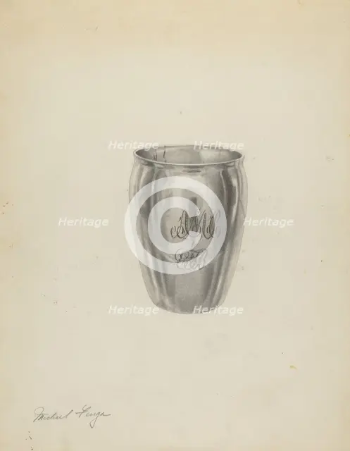 Silver Beaker, c. 1938. Creator: Michael Fenga.