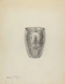 Silver Beaker, c. 1938. Creator: Michael Fenga