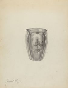 Silver Beaker, c. 1938. Creator: Michael Fenga