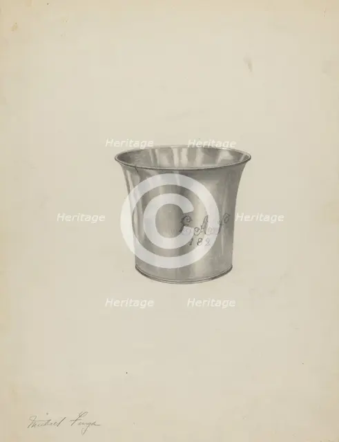 Silver Beaker, c. 1938. Creator: Michael Fenga.