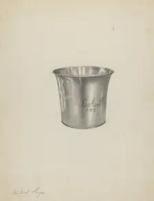 Silver Beaker, c. 1938. Creator: Michael Fenga