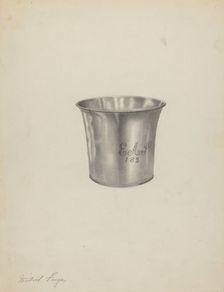 Silver Beaker, c. 1938. Creator: Michael Fenga