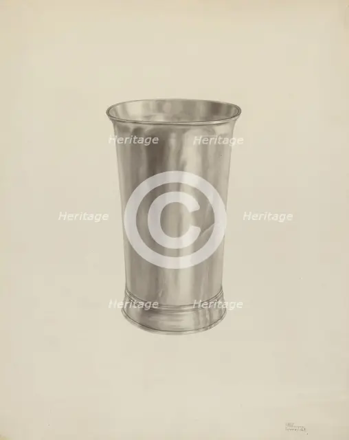 Silver Beaker, c. 1938. Creator: Palmyra Pimentel.