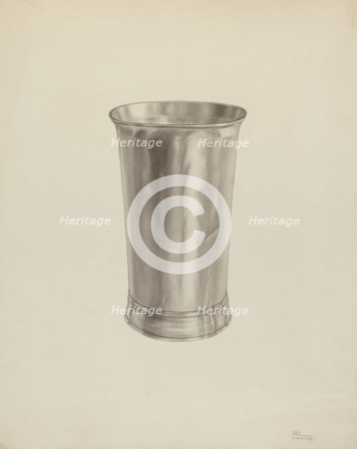 Silver Beaker, c. 1938. Creator: Palmyra Pimentel.