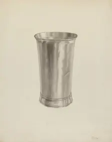 Silver Beaker, c. 1938. Creator: Palmyra Pimentel