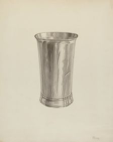 Silver Beaker, c. 1938. Creator: Palmyra Pimentel