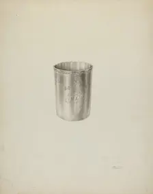 Silver Beaker, c. 1938. Creator: Palmyra Pimentel